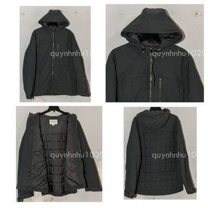Brand new Orvis Men quilted hooded jacket in gray